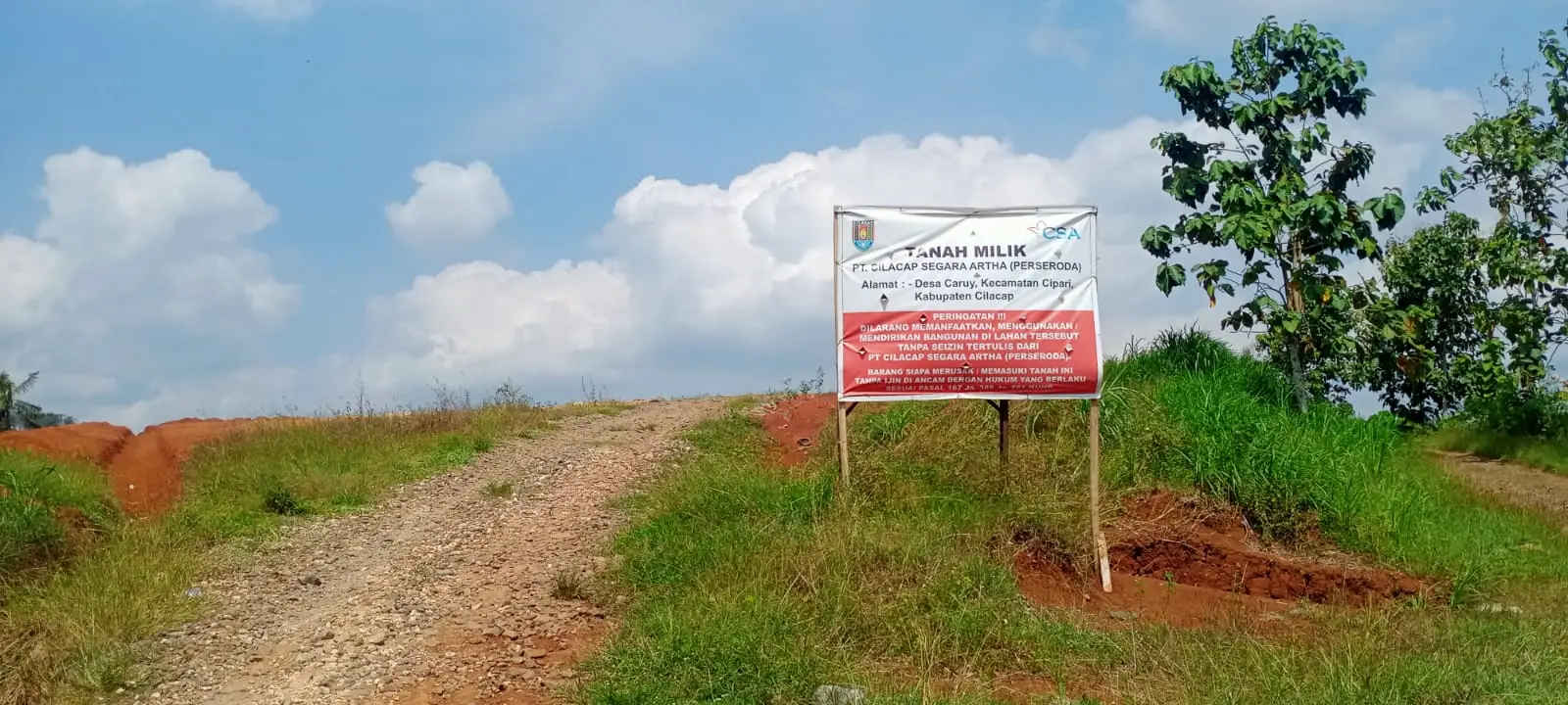 lahan BUMD Cilacap Caruy